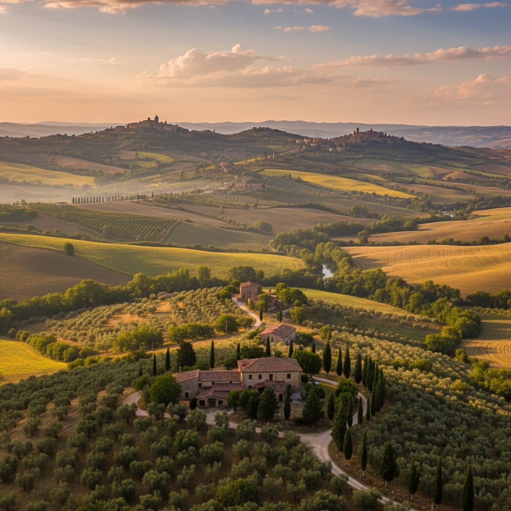 un immagine con la vista dell'umbria